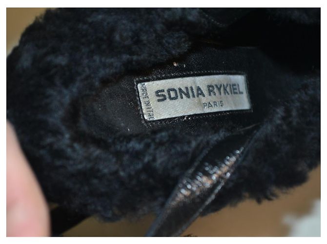Botines Sonia Rykiel de ante negro talla 36 IT - vista 7