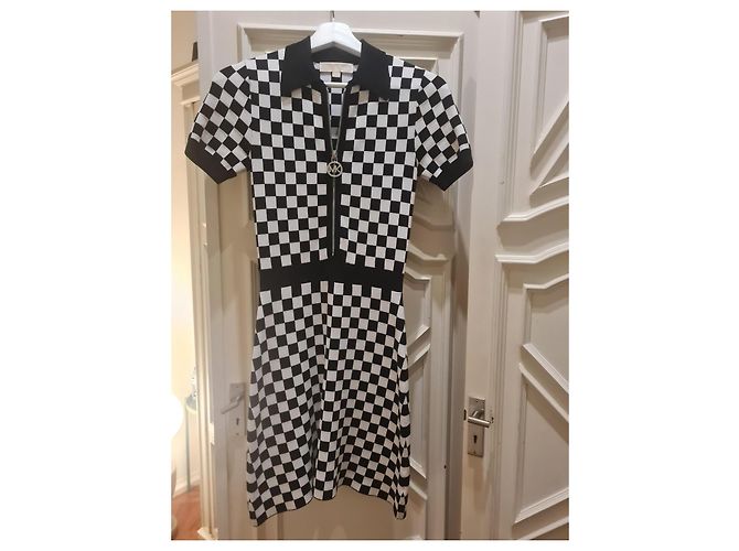 Michael Kors Kleid Mehrfarbig aus Stoff Mehrfarben - Ansicht 3
