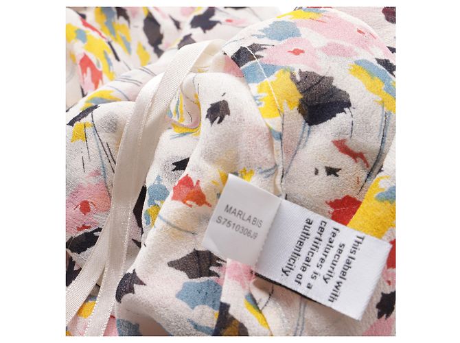 Blusa Ruffle Marlabis in Seta Multicolore di Diane Von Furstenberg - vista 6