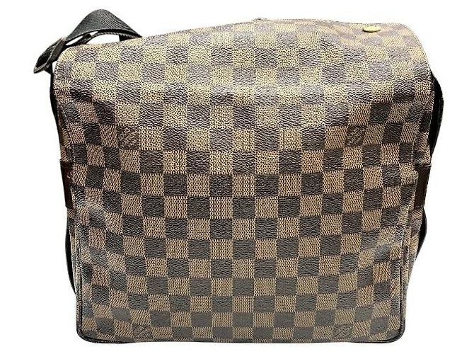 Borsa a Spalla Naviglio Damier Louis Vuitton Marrone - vista 2
