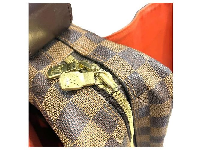 Borsa a Spalla Naviglio Damier Louis Vuitton Marrone - vista 9