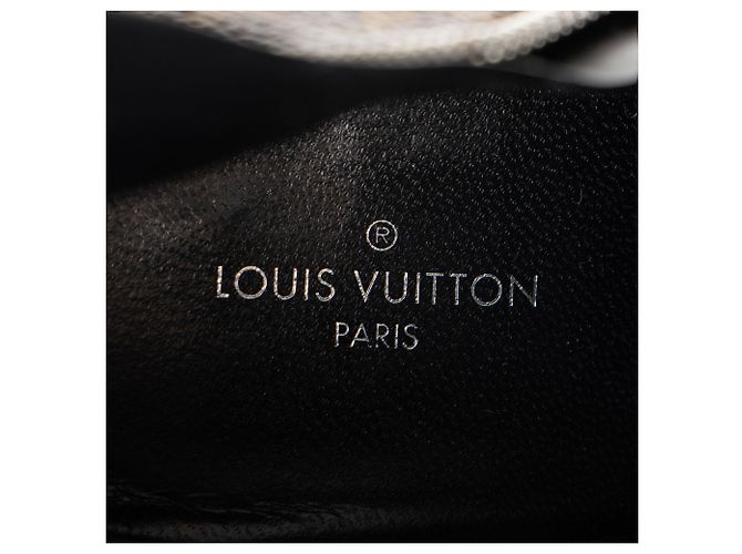 Botas de tobillo Janet de lona Monogram de piel de ternera Louis Vuitton Negro - vista 8