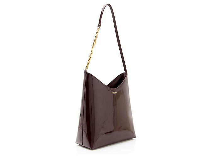Saint Laurent Hobo Medium aus Lackleder Rendez-Vouz Rot - Ansicht 2
