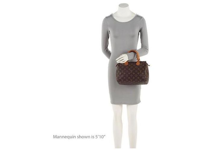 Louis Vuitton Vintage Monogramm Canvas Speedy 25 Tasche Braun - Ansicht 5