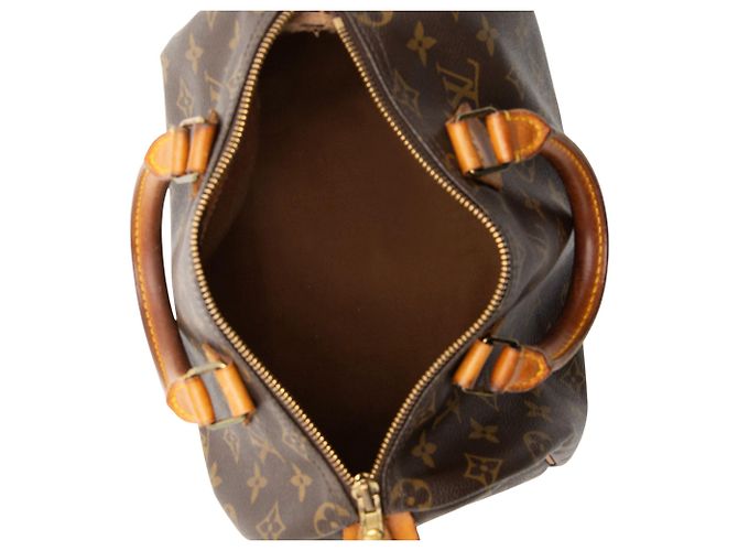 Louis Vuitton Vintage Monogramm Canvas Speedy 25 Tasche Braun - Ansicht 7