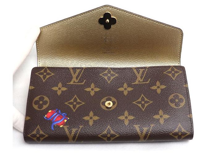 Portafoglio Lungo Monogram Vivienne Louis Vuitton Marrone - vista 3