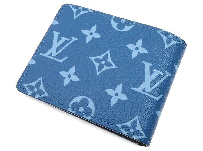 Portafoglio Slender Monogram Louis Vuitton Blu - vista 2