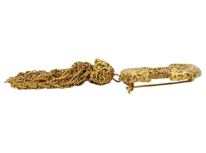 Broche à frange Coco Mark de Chanel Doré Métallisé - vue 4