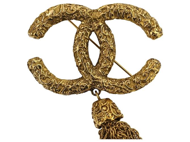 Broche à frange Coco Mark de Chanel Doré Métallisé - vue 6