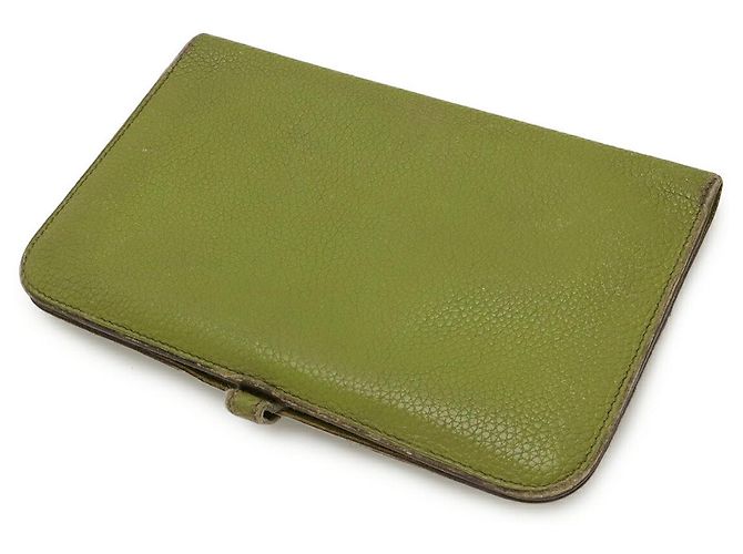 Portafoglio lungo bifold Hermès Dogon Duo GM verde - vista 2