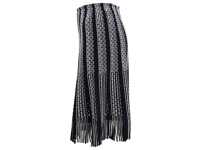 Falda Flecada Alaïa en Viscosa Negra Negro - vista 2