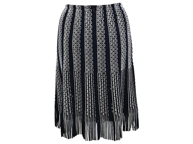 Falda Flecada Alaïa en Viscosa Negra Negro - vista 3