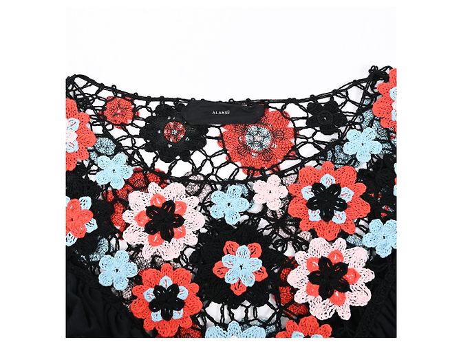 Blusa bordada Alanui en algodón negro - vista 5