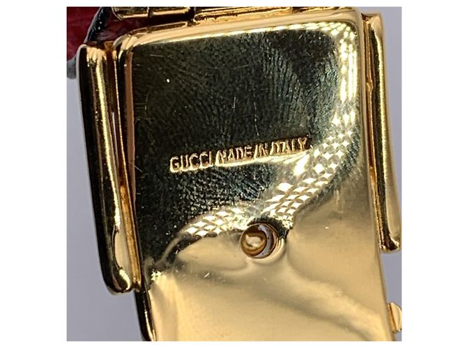 Bracciale in metallo vintage Gucci Rosso - vista 3
