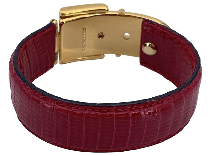 Bracciale in metallo vintage Gucci Rosso - vista 4
