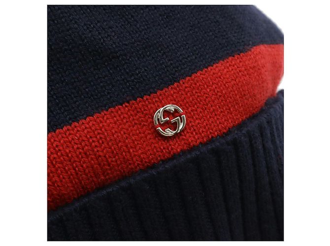 Gucci Interlocking G Wool Beanie Blue - view 3