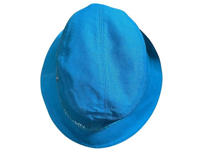 Cappello Bucket Monogram in Denim Louis Vuitton Bianco - vista 7