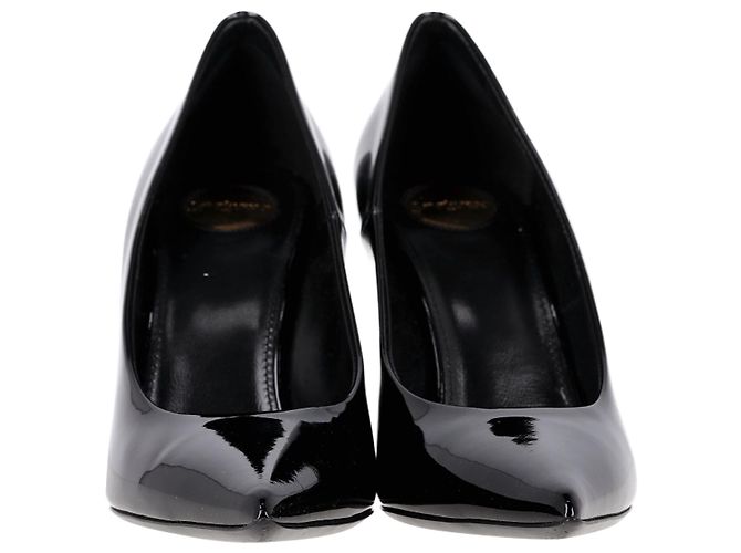 Norma-Pumps von Saint Laurent aus schwarzem Lackleder - Ansicht 3