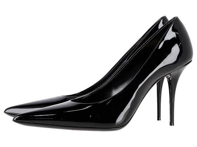 Norma-Pumps von Saint Laurent aus schwarzem Lackleder - Ansicht 5