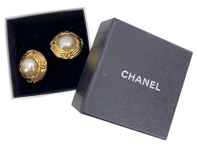 Timeless Orecchini in metallo vintage Chanel Bianco - vista 2