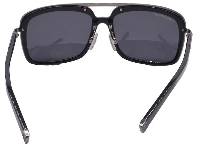 Lunettes de soleil aviateur Dsquared2 DQ0026 en acétate noir - vue 4