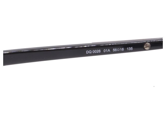 Lunettes de soleil aviateur Dsquared2 DQ0026 en acétate noir - vue 9