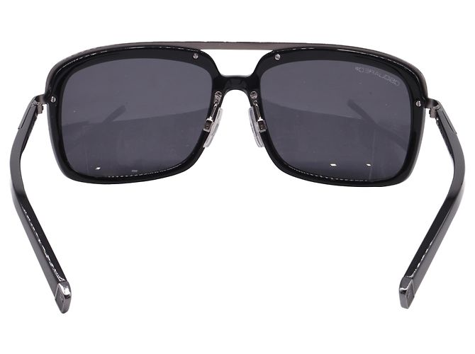 Occhiali da sole aviatore Dsquared2 DQ0026 in acetato nero - vista 4