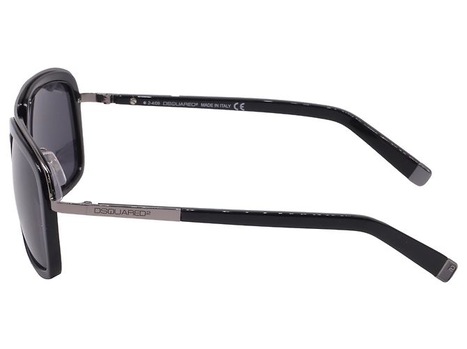Occhiali da sole aviatore Dsquared2 DQ0026 in acetato nero - vista 5