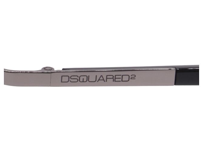 Occhiali da sole aviatore Dsquared2 DQ0026 in acetato nero - vista 6
