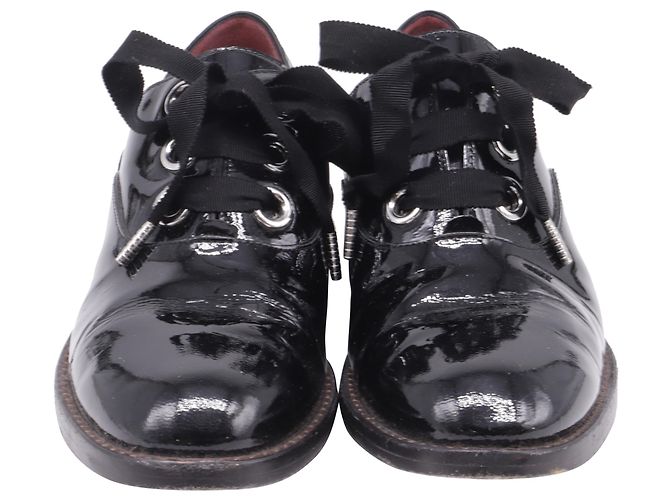 Scarpe Oxford stringate Marc Jacobs in pelle verniciata nera Nero - vista 2