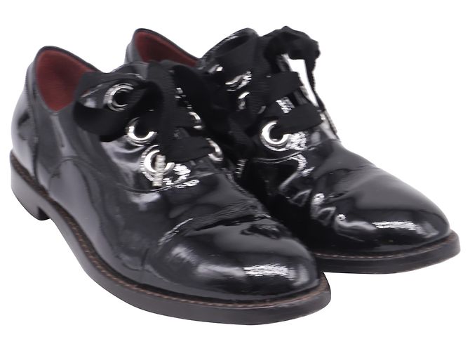 Scarpe Oxford stringate Marc Jacobs in pelle verniciata nera Nero - vista 3