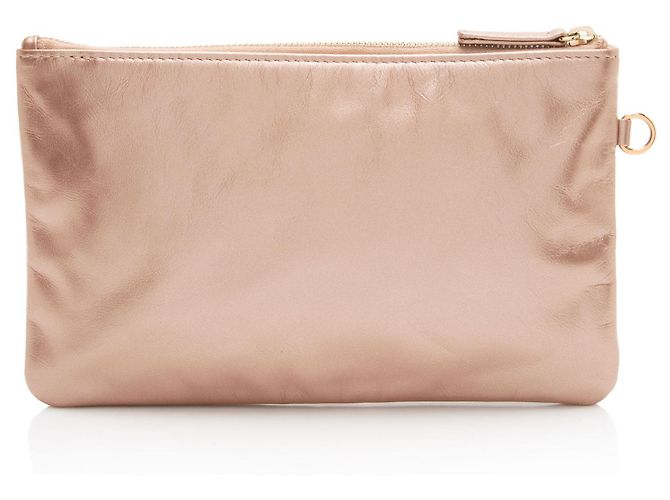 Gabrielle Pochette Chanel 22 in pelle di vitello metallica D'oro Metallico - vista 3