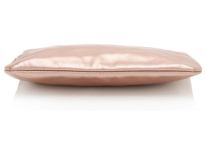Gabrielle Pochette Chanel 22 in pelle di vitello metallica D'oro Metallico - vista 4