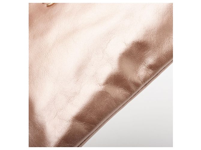 Gabrielle Pochette Chanel 22 in pelle di vitello metallica D'oro Metallico - vista 9