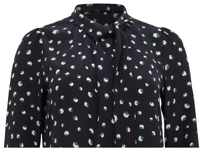Blusa Estampada Marc by Marc Jacobs en Seda Azul Marino - vista 2
