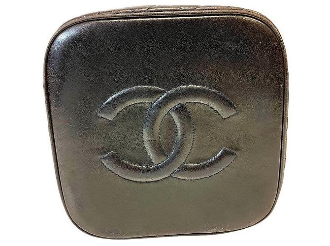 Vanity Borsa a mano in pelle matelassé Chanel Marrone - vista 3