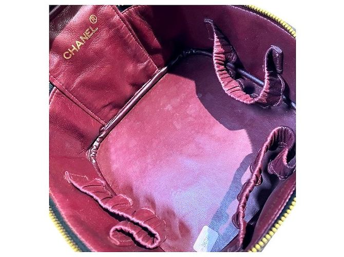 Vanity Borsa a mano in pelle matelassé Chanel Marrone - vista 6