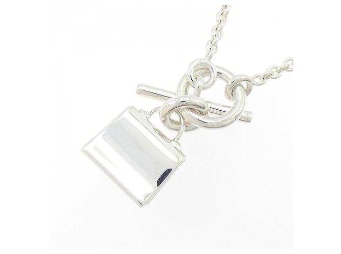 Collana Hermès Amulette Kelly in argento 925 Metallico - vista 4