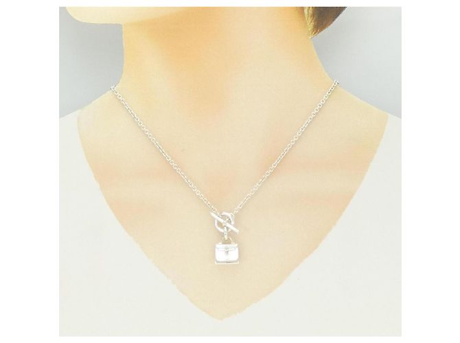 Collana Hermès Amulette Kelly in argento 925 Metallico - vista 6