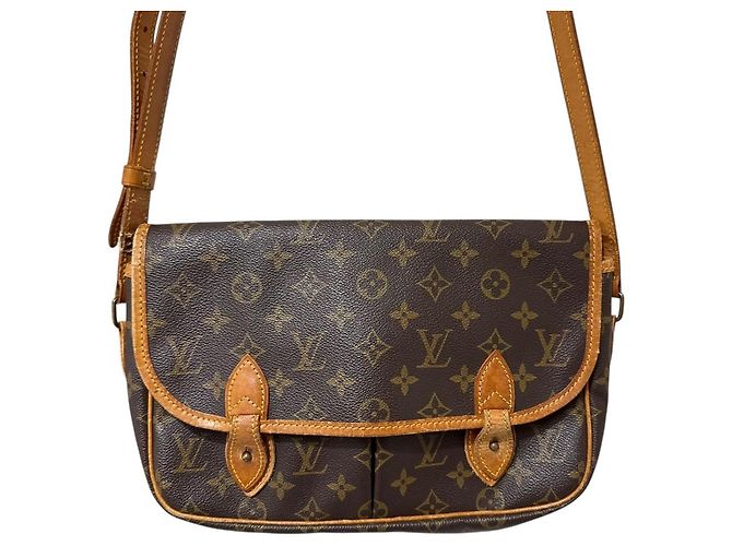 Sac à épaule Gibeciere MM Monogram Louis Vuitton Marron - vue 2