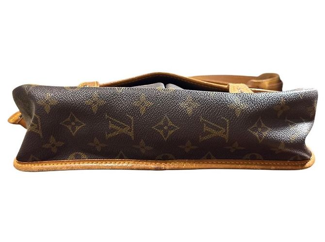Sac à épaule Gibeciere MM Monogram Louis Vuitton Marron - vue 5