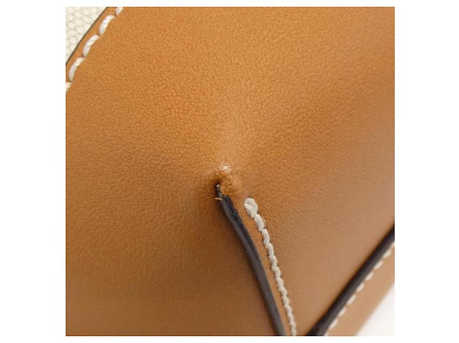 Borsa a spalla in tela di cotone e lino Gucci 777166 FACV3 Marrone Beige - Ansicht 3