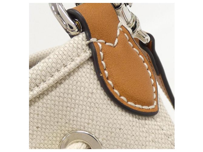 Borsa a spalla in tela di cotone e lino Gucci 777166 FACV3 Marrone Beige - Ansicht 5