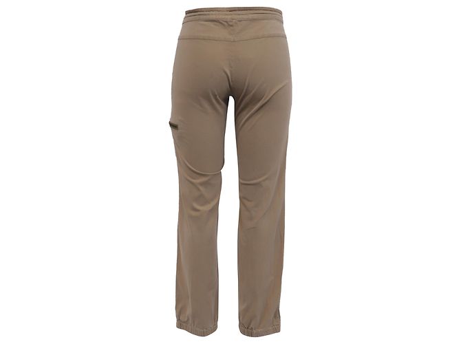 Theory Drawstring Cargo Pants in Brown Cotton  Red - view 3