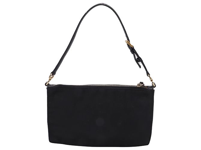 Borsa a spalla con zip Prada Re-Nylon in nylon nero - vista 3