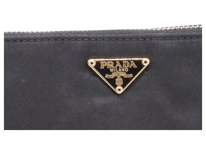 Borsa a spalla con zip Prada Re-Nylon in nylon nero - vista 6
