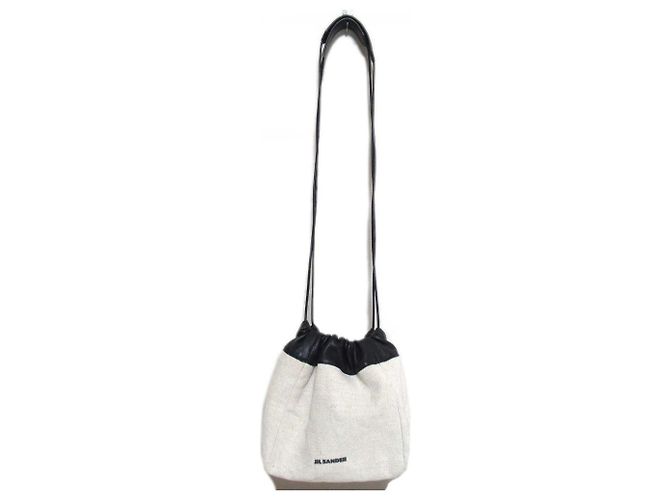 Borsa a spalla reversibile con cordino Jil Sander - vista 3