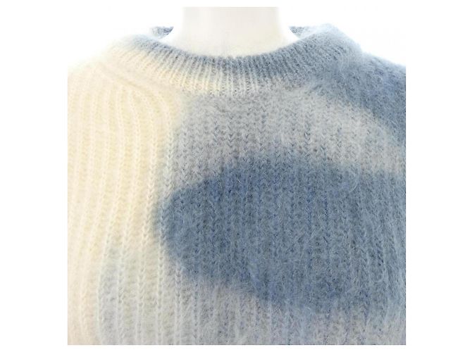Céline CELINE Wollstrickwaren Weiß Blau Marineblau - Ansicht 5