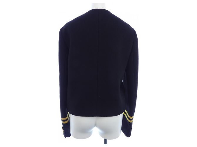 Céline CELINE Giacca in cashmere senza collo Nero - vista 2