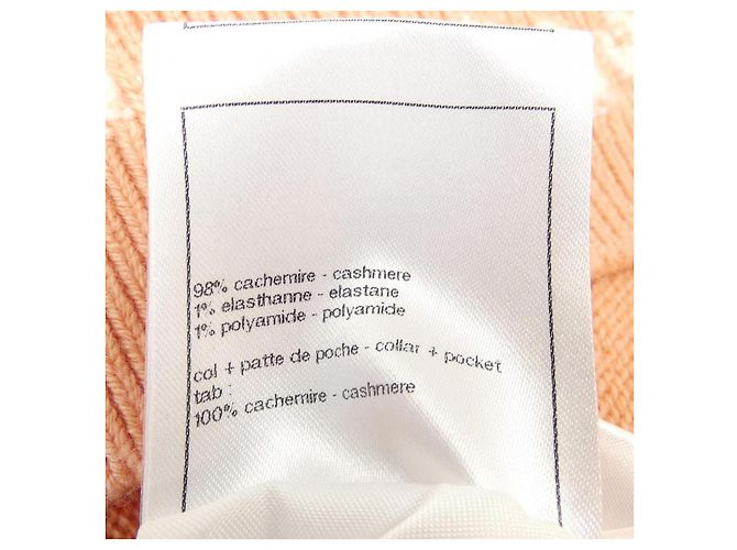 Cárdigan de cachemira Chanel Naranja - vista 3